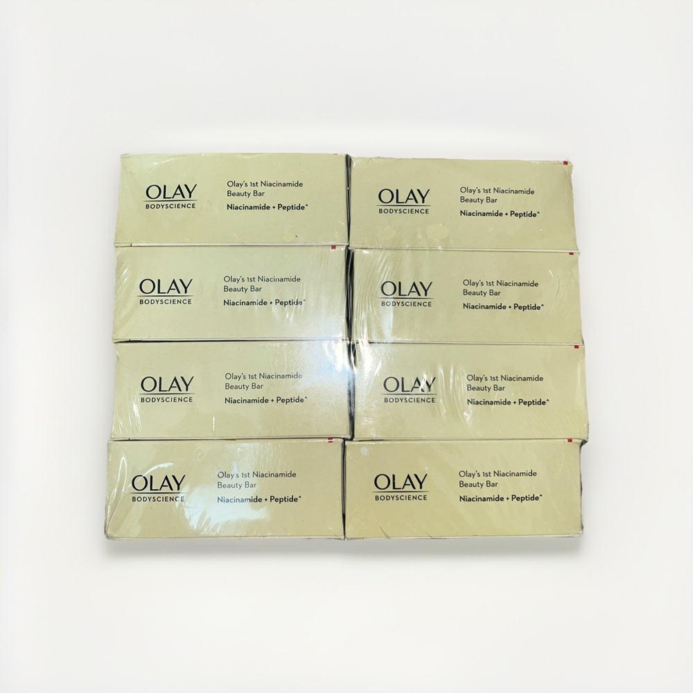 OLAY Body Science Soap B3+ Peptide Beauty Bar Soap (8 Pack) - NEW